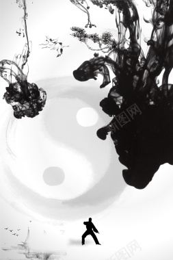 太极海报背景背景