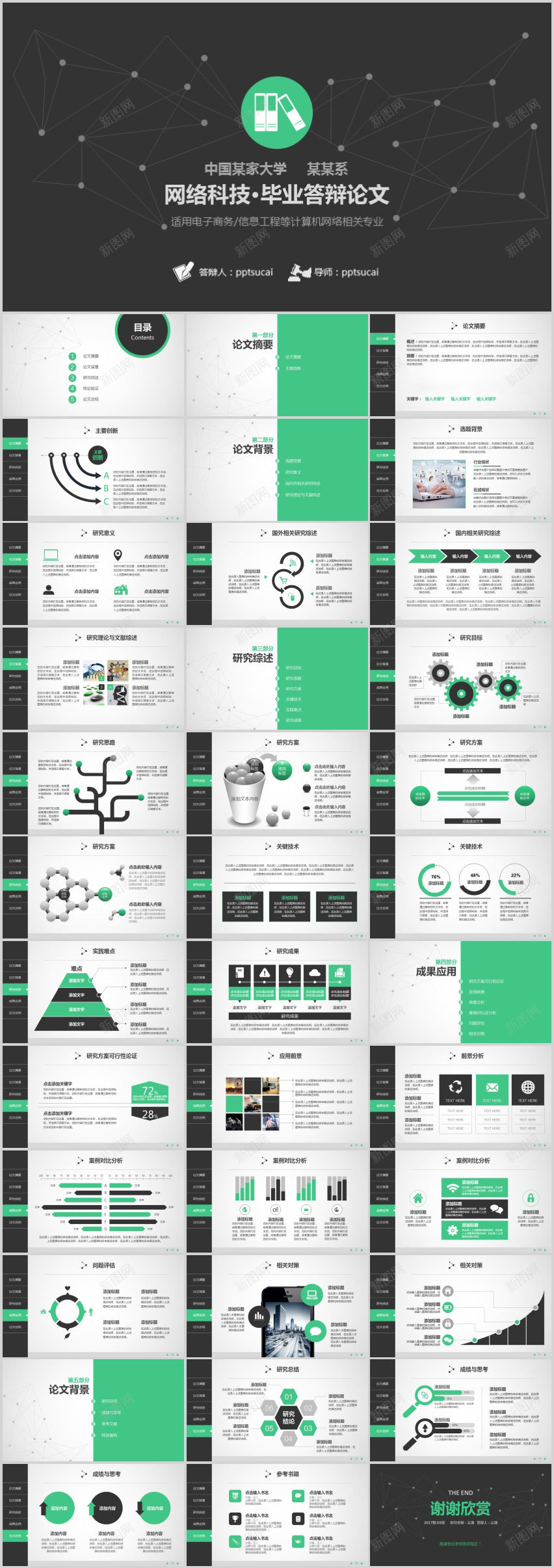 网络科技毕业答辩PPT模板PPT模板_88icon https://88icon.com 模板 毕业 科技 答辩 网络