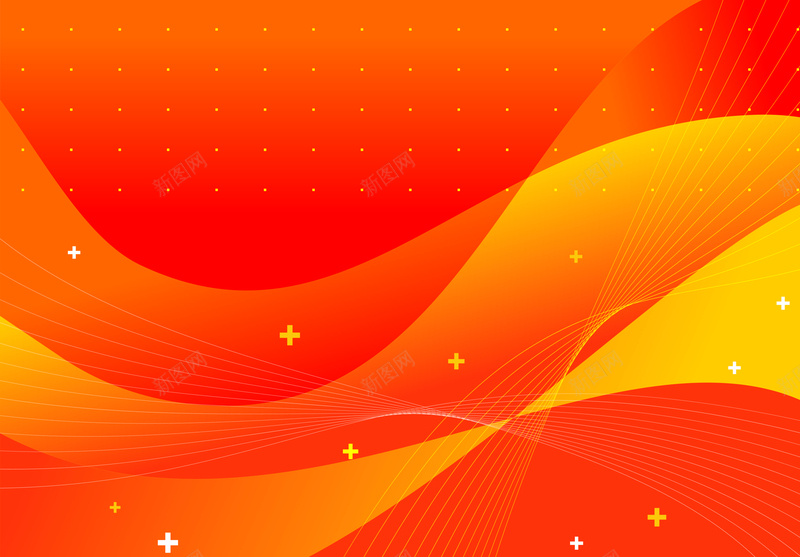 彩色潮流橙色抽象动感背景矢量ai设计背景_88icon https://88icon.com 光线 动感 弧线 彩色 抽象 橘红色 橙色 潮流 红色潮流海报背景 背景 矢量图
