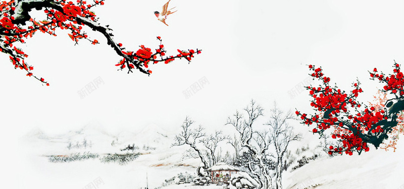 喜梅红梅梅花家居背景jpg设计背景_88icon https://88icon.com 中国风 喜上眉梢 喜鹊 国画 墨 寒梅 山水情 春梅 梅花 水墨 瓷砖 电视墙图片 红梅 腊梅 花鸟