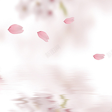 粉色花瓣淡雅化妆品主图背景背景