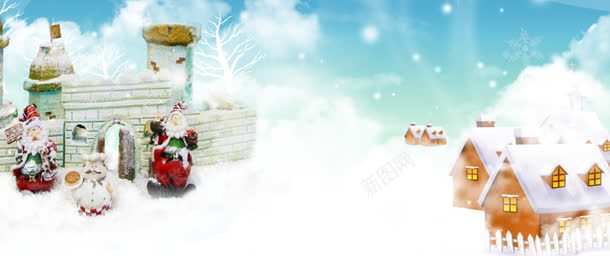 冬背景jpg设计背景_88icon https://88icon.com 冬季 卡通 圣诞老人 圣诞节 淘宝天猫冬装海报 清新