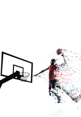 简约创意国际篮球日海报背景背景