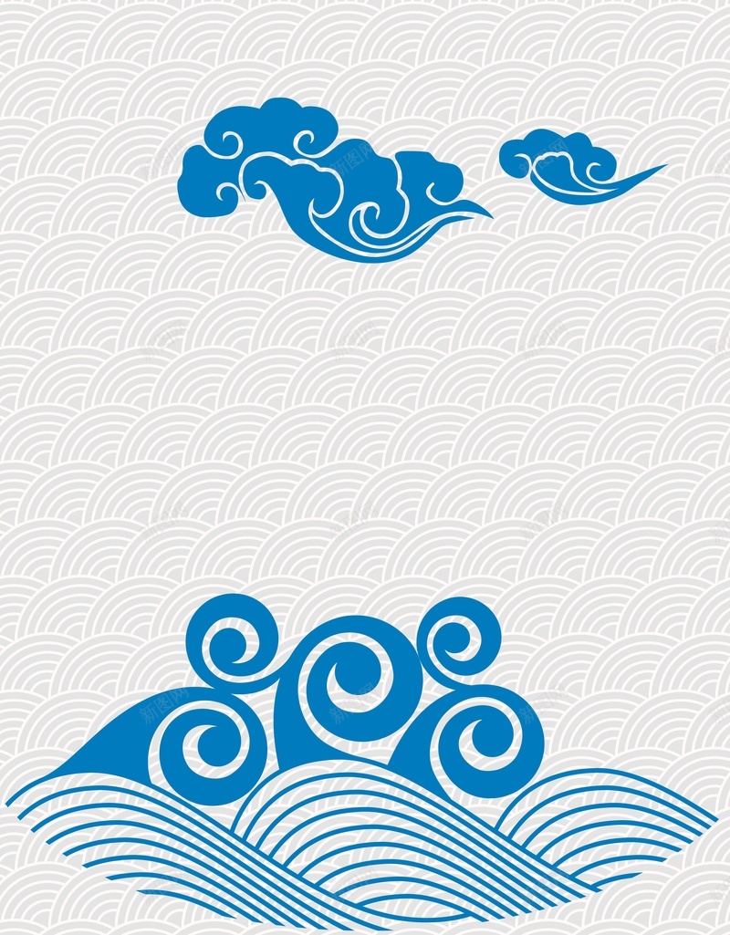 矢量中国风古风祥云海水纹背景ai设计背景_88icon https://88icon.com 中国风 古典 古风 海报 海水纹 矢量 祥云 背景 蓝色 矢量图