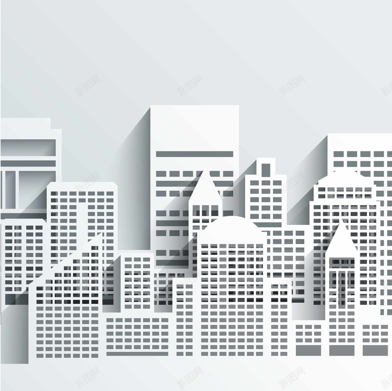 城市建筑剪纸风海报背景模板jpg设计背景_88icon https://88icon.com AI 创意 剪纸风 城市 建筑 海报 矢量 立体 简洁 简约