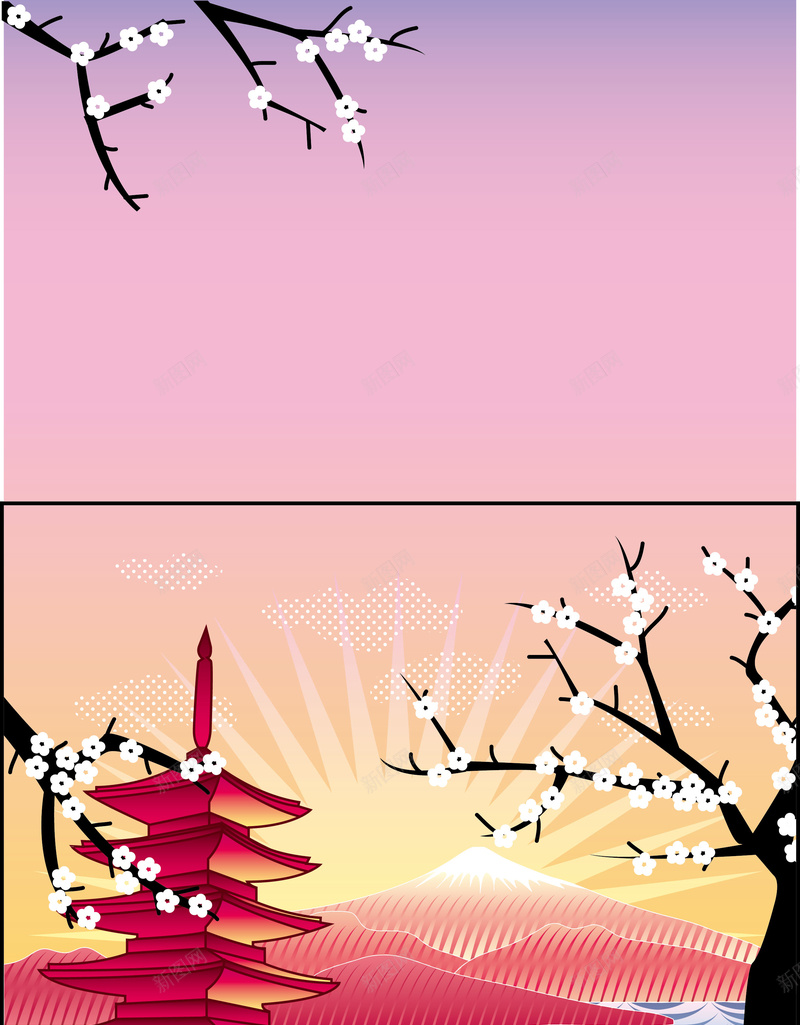 五一劳动节日本旅游海报背景矢量图ai设计背景_88icon https://88icon.com 五一劳动节 亚洲 假期旅游 旅游 日本 樱花 海报 清新 背景 矢量图