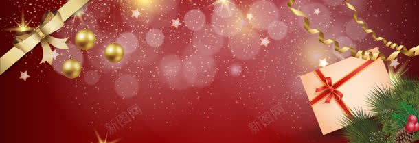精致圣诞礼盒banner背景jpg设计背景_88icon https://88icon.com 丝带 礼物盒 红色圣诞节 蝴蝶结