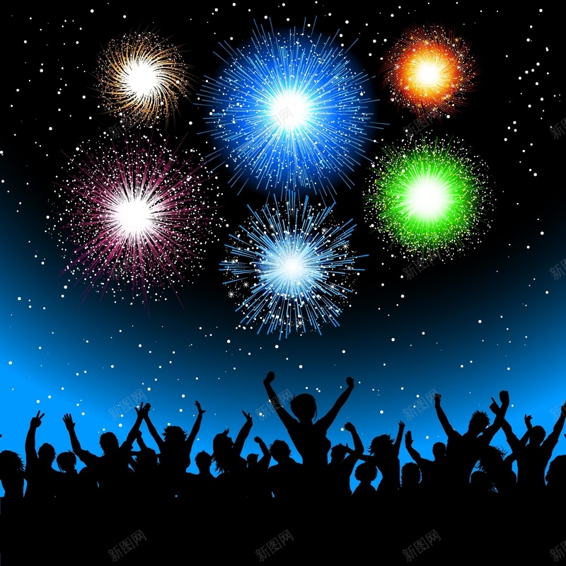 激情狂欢烟火夜晚背景矢量图ai设计背景_88icon https://88icon.com 夜晚 海报 激情 烟火 狂欢 矢量 素材 背景 矢量图