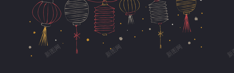 灯笼背景图矢量图ai设计背景_88icon https://88icon.com 中国风 春节 海报banner 灯笼 节庆 过年 矢量图