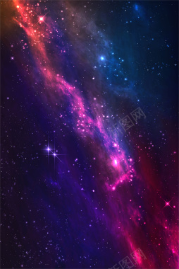 宇宙银河系科技海报背景矢量图背景