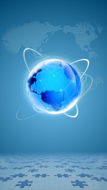 世界知识产权日蓝色世界地图维权H5背景背景