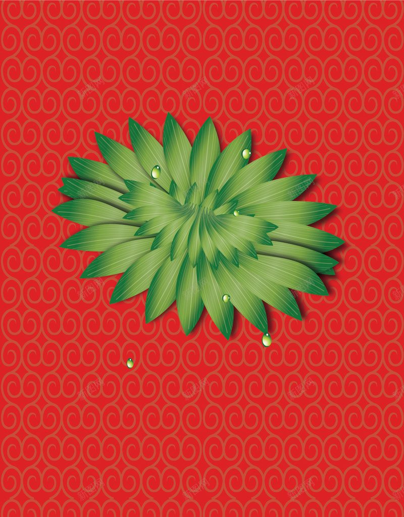 红色纹理背景上的绿色叶子H5矢量图ai设计背景_88icon https://88icon.com H5素材 创意 叶子 图案 排列 红色背景 纹理 绿色叶子 矢量图