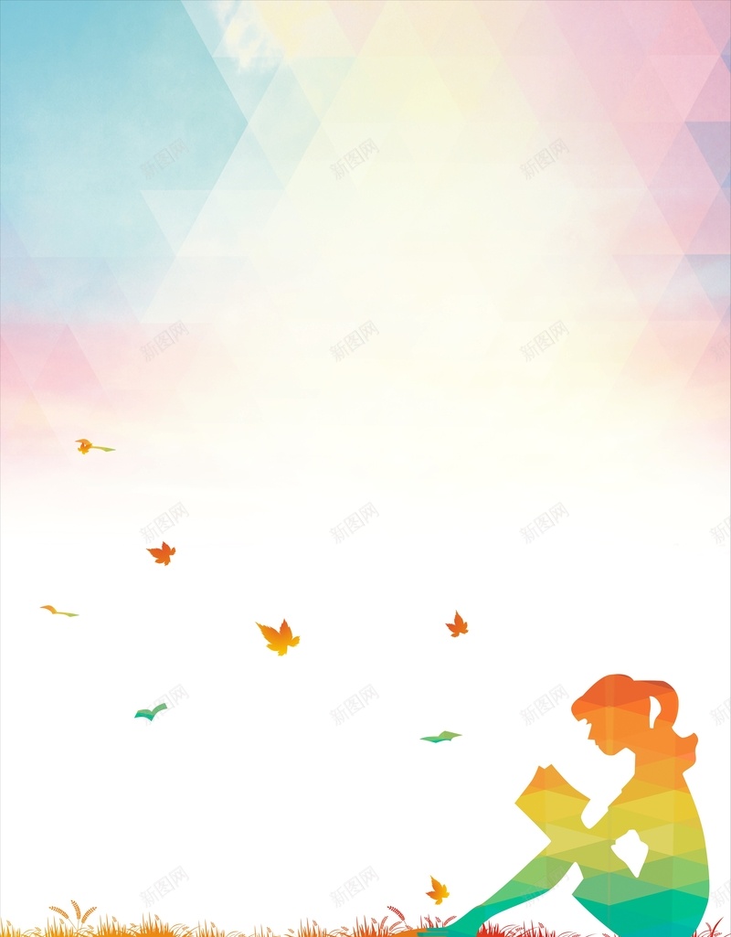 浪漫美女看书背景cdr设计背景_88icon https://88icon.com 坐着 坐着读书 梦幻 浪漫 白色 看书 红色 美女