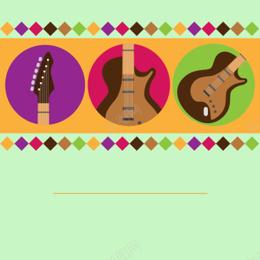 音乐节海报矢量图背景