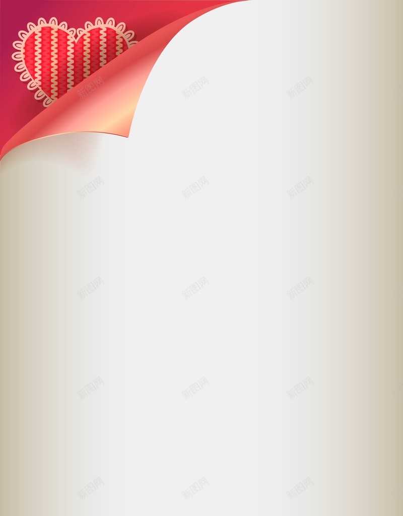 矢量梦幻质感心形卷边纸张背景ai设计背景_88icon https://88icon.com 卷边纸张 心形 情人节 梦幻 海报 矢量 粉色 背景 质感 金色 矢量图