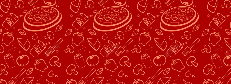 披萨可乐美食图案背景矢量图ai设计背景_88icon https://88icon.com 可乐 底纹 披萨 海报banner 红色 纹理 美食 质感 矢量图