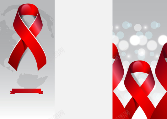 世界艾滋病日宣传详情页矢量背景背景