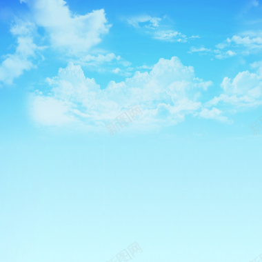 蓝天白云背景主图摄影图片