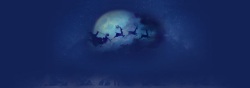 蓝色雪橇圣诞节背景高清图片