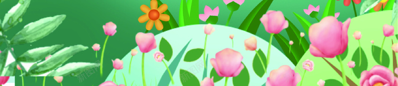 彩色简约春天山野柳树psd设计背景_88icon https://88icon.com 山野 彩色 春天 简约