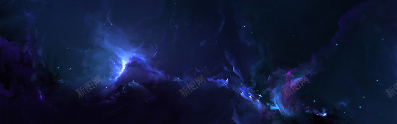 梦幻星空背景jpg设计背景_88icon https://88icon.com 商务 星云 星海 星空 星际 海报banner 科幻 科技 蓝色