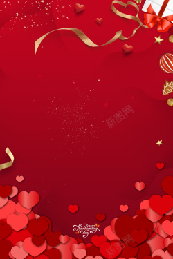 巧克力红色圣诞节元素背景图高清图片