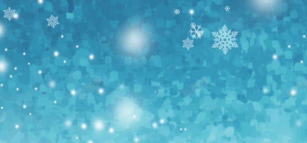 蓝色雪花圣诞节背景背景
