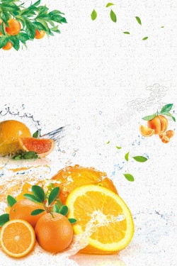 脐橙标签中国风赣南脐橙绿色食品促销高清图片