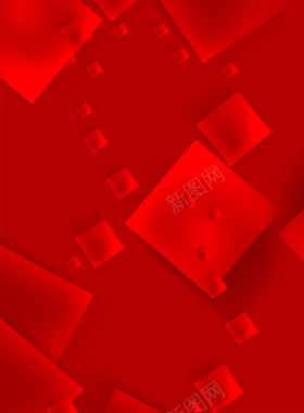 红色扁平双11背景背景