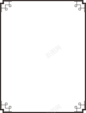 简约文艺边框背景背景