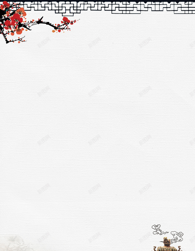 中国风古韵传统简约边框平面广告jpg设计背景_88icon https://88icon.com 中国风 传统文化 古韵 平面广告 梅花 民族元素 简约边框 茶具 茶叶 茶道 荷花 边框