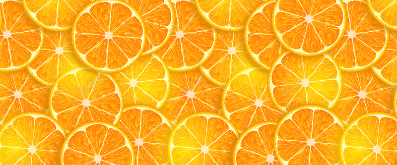 美味的橙子切片背景背景