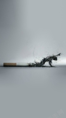 灰色禁烟主题背景图背景