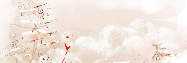 手绘卡通可爱冬季雪景背景jpg设计背景_88icon https://88icon.com 冬季 可爱 大气 清新 简约 纯净 纯洁 背景banner 质感 雪景