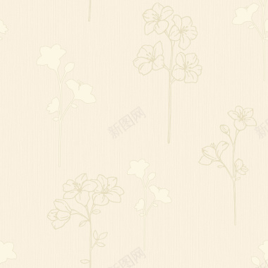 简约米黄色小树枝壁纸背景背景