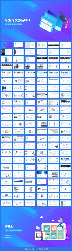 紫色pptiSlide出品140页毕业论文答辩PPT完整框架宝典