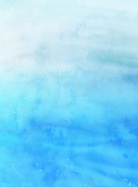 清新海底世界手绘水彩背景背景