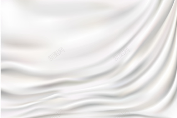 白色丝绸质感矢量背景背景
