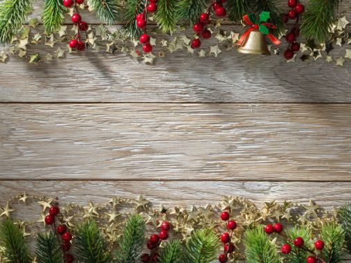 圣诞节木板背景边框背景