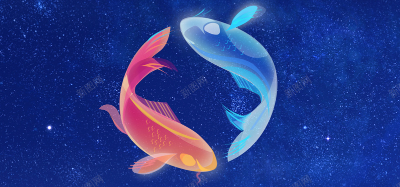文艺简约清新锦鲤大王bannerpsd设计背景_88icon https://88icon.com 唯美 文艺 星空 清新 简约 蓝色 锦鲤大王 鲤鱼