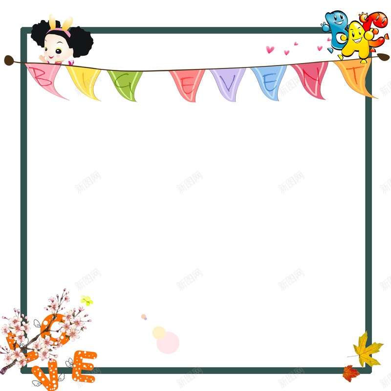 童趣童真儿童儿童节卡通psd设计背景_88icon https://88icon.com 儿童 儿童节 卡通 小女孩 相框 童真 童趣 红旗 花朵