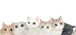 海报童心童趣手绘猫咪背景高清图片