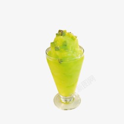 绿色的奶昔冰沙绿色饮料高清图片