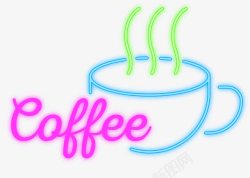 咖啡字体咖啡装饰线条高清图片