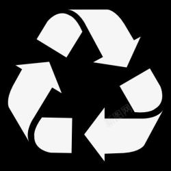 环保符号循环三角标志三旋转箭头方图标高清图片