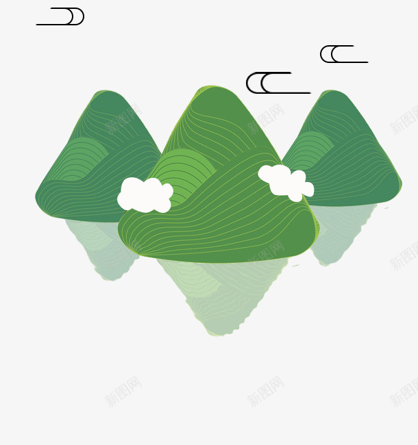 端午青山卡通png免抠素材_88icon https://88icon.com 卡通 端午 装饰 青山