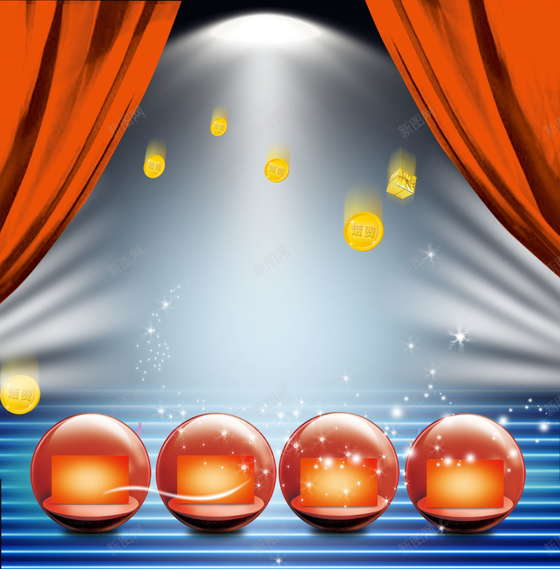 现代幕布商品展示展台背景psd设计背景_88icon https://88icon.com 促销 商品 奖励 展台 展示 幕布 广告 抽奖 活动 海报 狂欢 现代 红色 背景 金币
