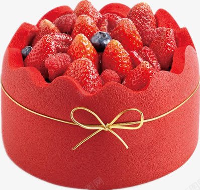 唯美草莓糕点png免抠素材_88icon https://88icon.com 水果蛋糕 美味 蝴蝶结 鲜草莓
