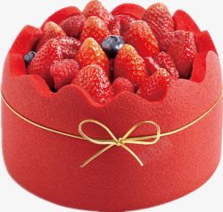 唯美草莓糕点素材