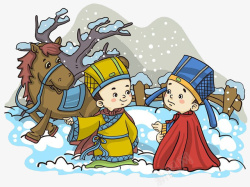 中国风创意国学插画装饰素材